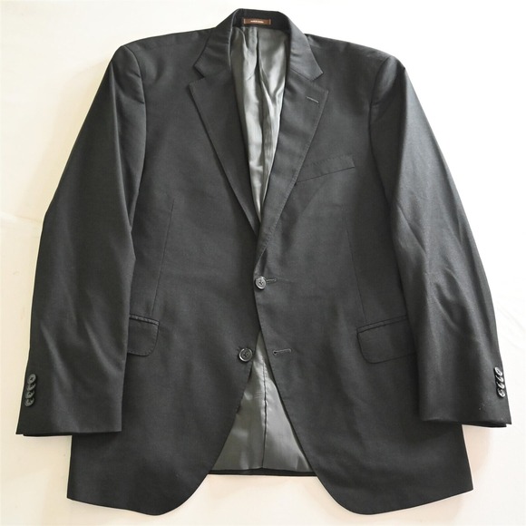 Peter Millar 44R‎ Gray Aqua Nanoluxe 100% Wool Mens Blazer Sport Coat Jacket